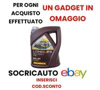 5 Litri Olio Motore Mannol longlife 504/507 5w30 ACEA C3 API SN PORSCHE C30