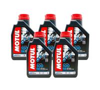 5 LITRI Olio Motore MOTUL 100 2T Minerale PRE-MIX OIL INJECTION MOPED 05MO11