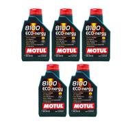 5 Litri Olio Motore Motul 8100 Eco-Nergy 5W30 Jaguar Land Rover SP A5/B5 05MO71