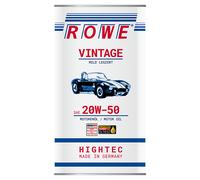 5 Litri Olio Motore SAE 20W-50 Rowe HIGHTEC VINTAGE MILD LEGIERT Auto Storiche