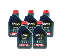 5 litri OLIO MOTUL NGEN 5 10W40 ECOLOGICO RICICLATO 4TEMPI MOTO SCOOTER 05MO49