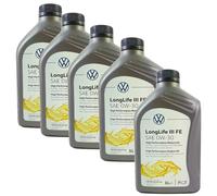 5 litri olio originale volkswagen vw audi seat 0w30 longlife