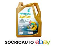 5 Litri Olio Petronas Syntium 5000 Xs 5W30 Syntethic C2 C3 FCA 955535-S3 NUOVO