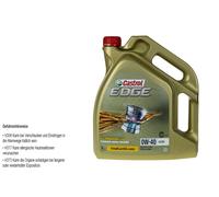 5 Litri Originale Castrol Olio Motore EDGE 0W-40 A3/B4