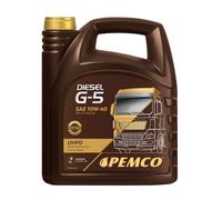 5 Litro Pemco SAE 10W-40 Diesel G-5 Uhpd Olio Motore