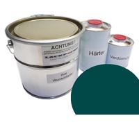 5 Litri Set 2K Vernice Idoneo per VW LK5E Blu Capri Non Trasparente Brillante U