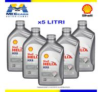 5 LITRI SHELL HELIX HX8 5W40 OLIO MOTORE SINTETICO DIESEL BENZINA ACEA A3/B4