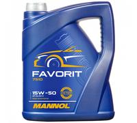 5 Litro Mannol Favorit 15W-50 Api Sl Cf CF-4 Olio Motore 15W50