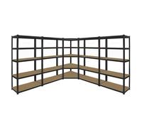 5 Livelli Garage Capanno Scaffalatura Stoccaggio Kit 1 X senza Bulloni Angolo &