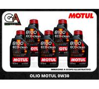 5 LT Motul 8100 Eco-Clean 0W30 Olio Motore 100% Sintetico ACEA C2 API SN