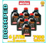 5 LT OLIO LUBRIFICANTE MOTORE MOTO MOTUL 7100 4T 10W40 100% SINTETICO MA2 06MO60