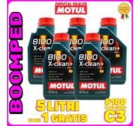 5 LT olio motore MOTUL 8100 X-CLEAN+ 5W-30 auto diesel benzina ACEA C3 05MO42
