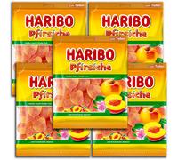 5 Lui Pacchetto Haribo Pesche 5 X 175g
