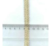 5 m/16,4 piedi Ogni confezione da 1,2 cm di larghezza Tenda Centipede Curvo Pizzo Passamaneria Fatto a Mano Fai da Te Cucito Nastri Neri Decorazione per Tende- Beige-5 metri