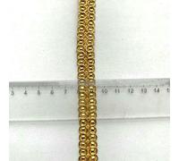 5 m/16,4 piedi Ogni confezione di pizzo dorato e argento passamaneria per tessitura millepiedi fatto a mano fai da te cucito abito tenda artigianato paillettes nastri sottili decorazione-grande dora