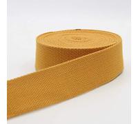 5 m Cinghia in cotone pesante spesso senape (42) 4 cm