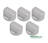 5 MANOPOLE P.I.PH6-9 (INOX) PIANO COTTURA ARISTON HOTPOINT C00276351 ORIGINALE
