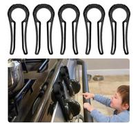 5 manopole per fornelli a gas, a prova di bambino, per la sicurezza e la prova dei bambini, coperture di sicurezza per bambini e animali domestici, serrature per forno a prova di bambino, coperture