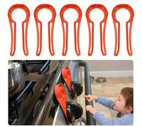 5 manopole per fornelli a gas, a prova di bambino, per la sicurezza e la prova dei bambini, coperture di sicurezza per bambini e animali domestici, serrature per forno a prova di bambino, coperture