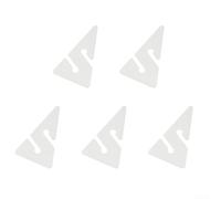 5 marcatori tecnici per immersioni in grotta con linea di freccia triangolare per l'uso in immersioni e relitti di navigazione con corde guida (triangolo bianco)