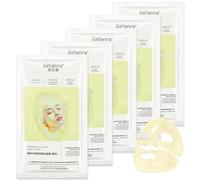 5 maschere in vetro kin, maschera idratante collagene, maschera per il viso idrogel, collagene reale, per ridurre le linee sottili e le rughe, anti-invecchiamento