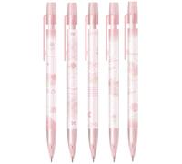 5 matite meccaniche carine da 0,7 mm, stile capybara, con impugnatura morbida, per bambini, studenti, ragazze, ragazzi, donne, ufficio, scuola (5 pezzi, rosa rosa, 0,7 mm)
