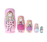 5 Matryoshka Kids Game Wooden per Accessori per Bambole Educational for Play Preschool Table Toy XMA Russe Nesting Bolls Made in Russia Christmas