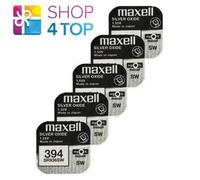 5 Maxell 394 380 SR936SW Batterie Argento 1.55V Batteria Per Orologio NUOVA