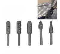 5 Metallo Cutter Drill Bits Rotary Raspa for Uso IN Fresatura Filing&shaping