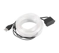 5 Meter / 16ft USB EL Cavo Corda Bianco Fredda Luce Set per Auto