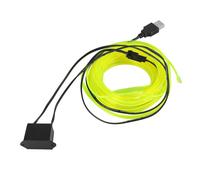 5 Metri / 16 piedi Auto Interno USB EL Cavo Fluorescente Verde Freddo Luce