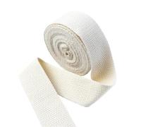 5 Metri 20-50mm Nastri di Cotone 1.5mm Spessore Ad Alta Tenacità Cinghia Dello Zaino Tessitura Etichetta Nastro Vestiti Da Cucire Bias Binding per cucire tessuti fai da te(Beige,25mm)