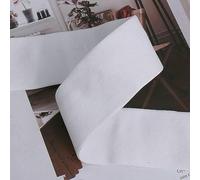 5 metri di elastico morbido in nylon, doppio lato, in velluto, alta elasticità, 20 mm/25 mm/30 mm, per cucire indumenti, pantaloni, cinture, scarpe fai da te, bianco avorio, 25 mm, 5 metri