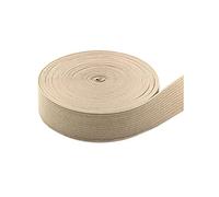 5 metri di lunghezza 20 mm 25 mm di larghezza colorato elastico elastico pesante per lavori di cucito fai da te (color crema, 25 mm)