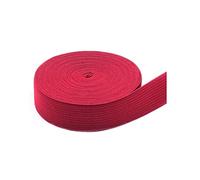 5 metri di lunghezza 20 mm 25 mm di larghezza colorato elastico elastico pesante per lavori di cucito fai da te (rosso, 20 mm)