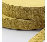 5 metri Elastici Brillante Colorato Lurex Giallo 25 mm M02