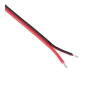 5 Metri Rosso/Nero 2-Pin 18AWG PVC Cavo Filo 34/0.178mm