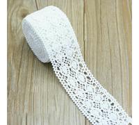 (5 metri/rotolo) Nastro in pizzo ricamato in cotone bianco, tessuto, rifiniture fai da te, materiali per cucire e artigianato fatti a mano-14