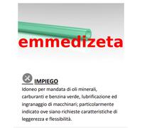 5 metri Tubo benzina verde diametro 4 x 7 mm - ISO 1307 - MOTOCROSS - QUAD