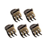 5 mini fermagli per capelli in metallo, mini fermagli per capelli laterali, accessori per acconciature da donna, per acconciature sottili antiscivolo