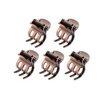 5 mini fermagli per capelli in metallo per donne, mini fermagli per capelli in metallo, morsetti in bronzo, clip per frangia laterale, accessori per capelli da donna
