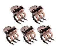 5 mini fermagli per capelli in metallo per donne, mini fermagli per capelli in metallo, morsetti in bronzo, clip per frangia laterale, accessori per capelli da donna