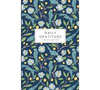 5 Minute Gratitude Journal - Exotic blue birds: Daily undated pages with morning and evening prompts