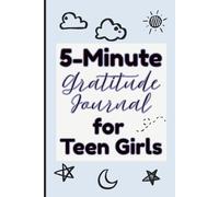 5-Minute Gratitude Journal for Teen Girls: Blue Aesthetic Guided Self-Love Notebook Prompts for Mindfulness and Mindset Growth | 6 x 9" Inches, 120 Pages, Cute Gifts for Tweens & Teenagers