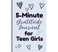 5-Minute Gratitude Journal for Teen Girls: Blue Simple Guided Self-Love Notebook Prompts for Wellness and Mindset Growth | 6 x 9" Inches, 120 Pages, Cute Gifts for Tweens & Teenagers