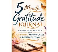 5 Minute Gratitude Journal: Practice to Inspire Thankfulness, Mindfulness, Positivity, Happiness, Upgraded with Pen Holder, Inner Pocket & Elastic Closure Band (Beige)