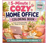 5-Minute Home Office Coloring Book: Bold and Easy Coloring Pages for Adults and Teens