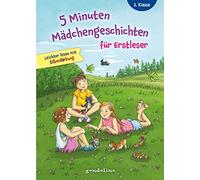 5 Minuten Mädchengeschichten für Erstleser: Erstlesebuch mit kurzen Geschichten und großer Fibelschrift ab 7 Jahren