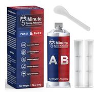 5 minuti colla epossidica 50ml, Mix 5 minuti, trasparente forte colla epossidica bicomponente a elevata tenuta finale, colla multiuso adatta per quasi ogni materiale