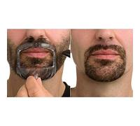 5 misure, set da 5 modelli per barba a pizzo da uomo, adatti a tutte le forme del viso, per una barba perfettamente simmetrica a casa, risparmia tempo (modello per barba a pizzo trasparente)